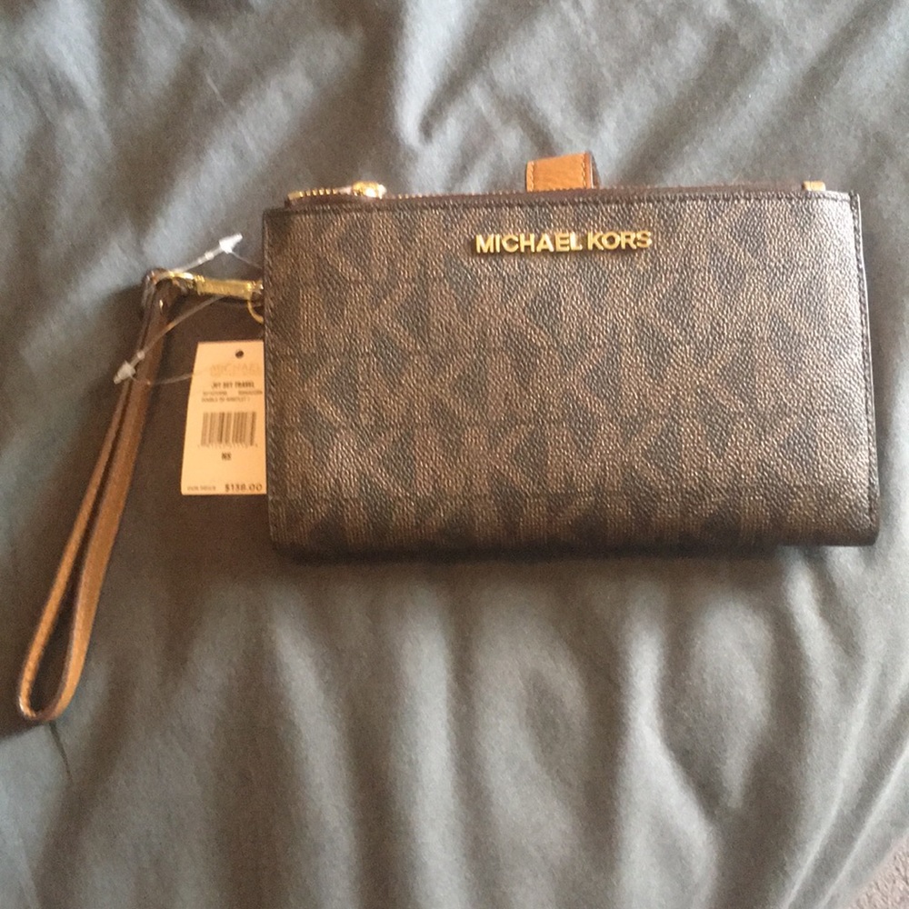 MICHAEL KORS Double zip wristlet